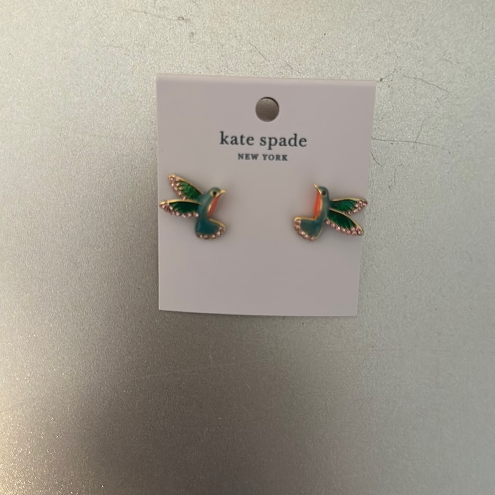 Kate Spade Scenic Route Hummingbird Stud Earrings
